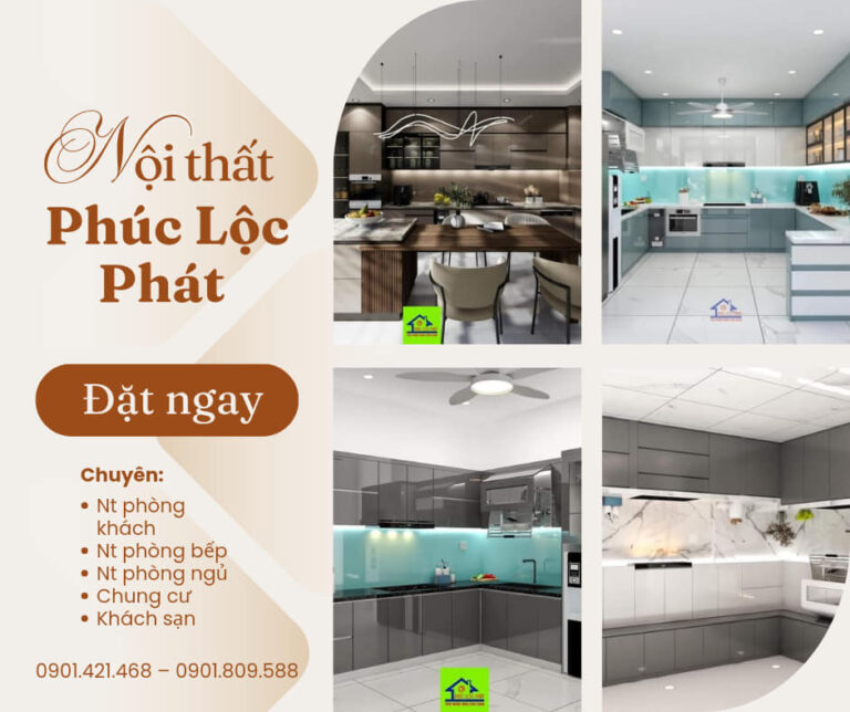 Thi Công Tủ Bếp Trọn Gói Giá Rẻ Tại Xưởng PHÚC LỘC PHÁT